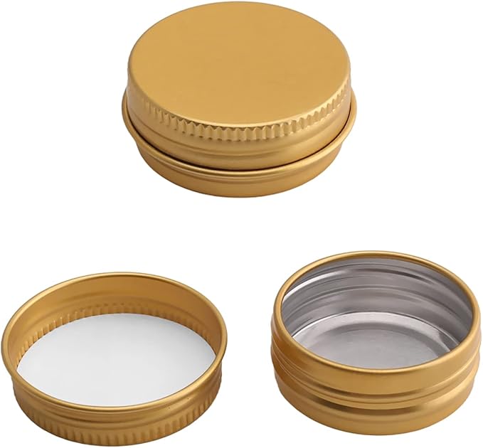 g 圆形铝合金金罐 15 ml 锡罐 螺旋顶金属盖容器 15 g 用于存放小物体